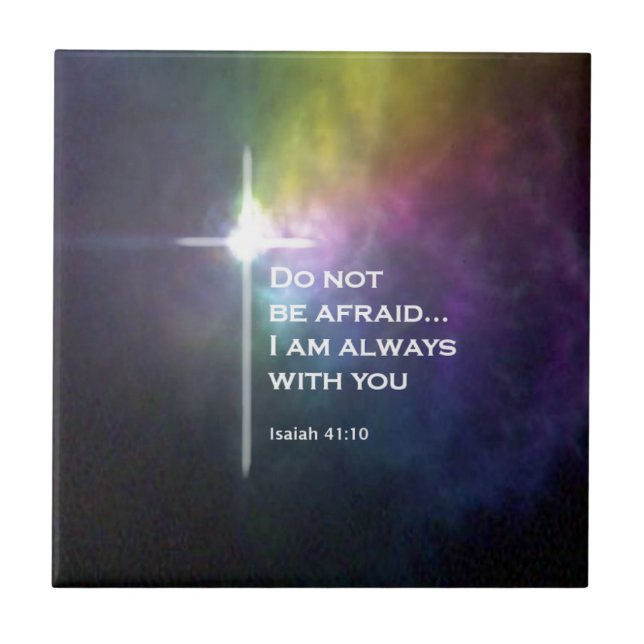 Jesaja-41:10 Fliese (Vorderseite)