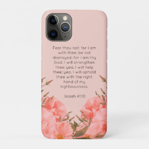 Jesaja 41,10 iPhone 11 Pro Hülle   Rosa Blumen