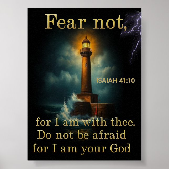 JESAJA 41:10 Schrift Poster (Vorne)