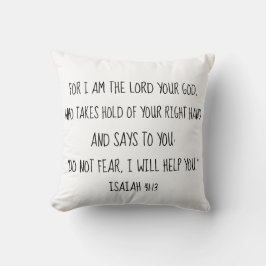 Jesaja-41:13 Bibel-Vers-DruckReversible Kissen
