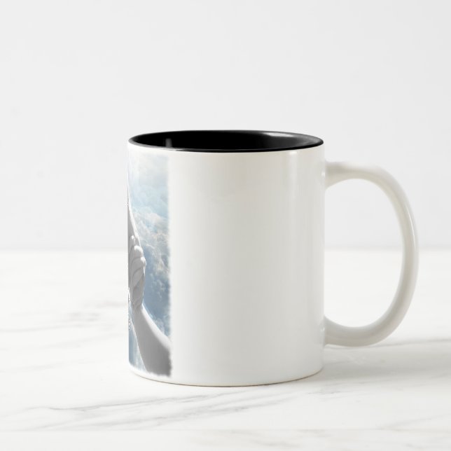 JESAJA-41:13 FURCHT NICHT - ICH HALTE IHRE HAND ZWEIFARBIGE TASSE (Rechts)