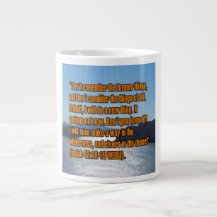 Jesaja 43:18-19 WEBU Mug Jumbo-Tasse