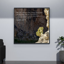 Jesaja 43:19 KJV-Wandkunst – Schriftplakat