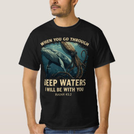 Jesaja 43:2 Wal Tiefe Wasser Christlich T-Shirt
