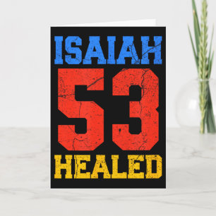 Jesaja 53 Geheilte christliche Inspiration  Karte