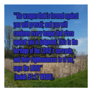 Jesaja 54:17 WEBU Poster