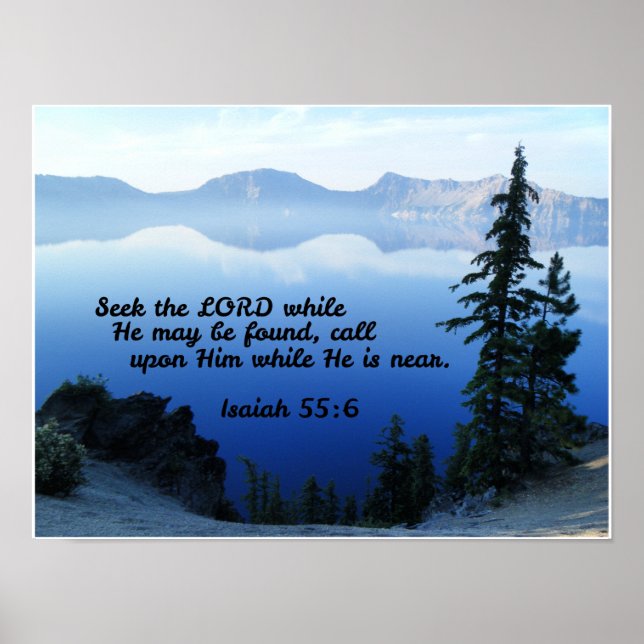 Jesaja 55:6 Seele den Herrn, während Er gefunden w Poster (Vorne)