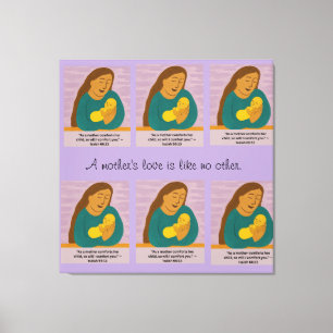 Jesaja 66:13 Tröstende Mutter und Baby Postkarte Leinwanddruck