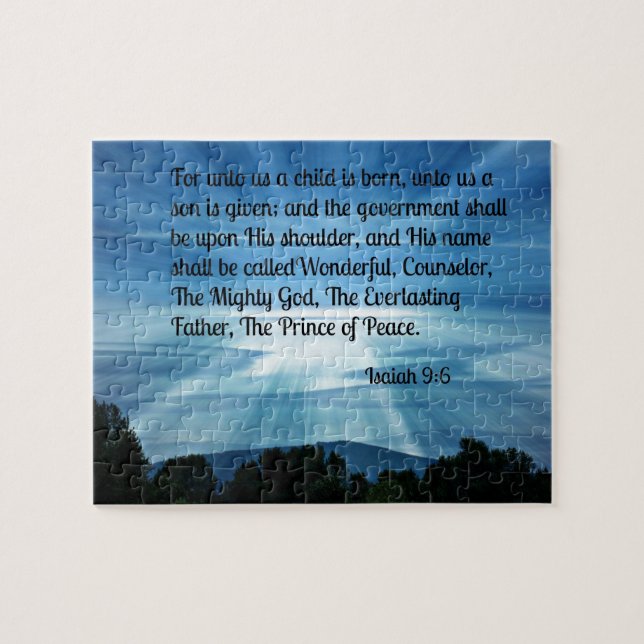 Jesaja 9:6 Denn für uns ist ein Kind geboren... (Horizontal)