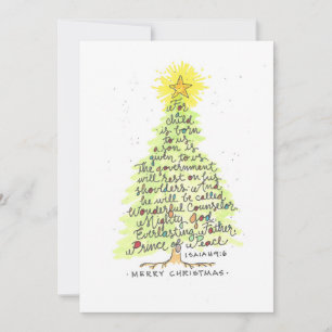JESAJA 9,6 WEIHNACHTEN MITTEILUNGSKARTE