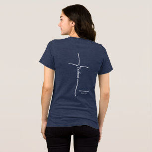 Jeschua Kreuz Messianischer Gläubiger Hebräische T Tri-Blend Shirt