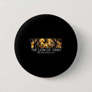 Jeschua Löwe von Juda Jesus Religiös Christlich Re Button