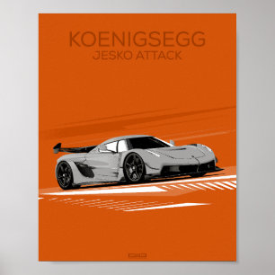 Jesko Attack Poster
