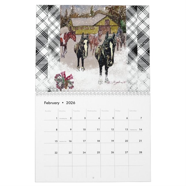 J'espère que vous aimez le calendrier hivernal (Feb 2026)