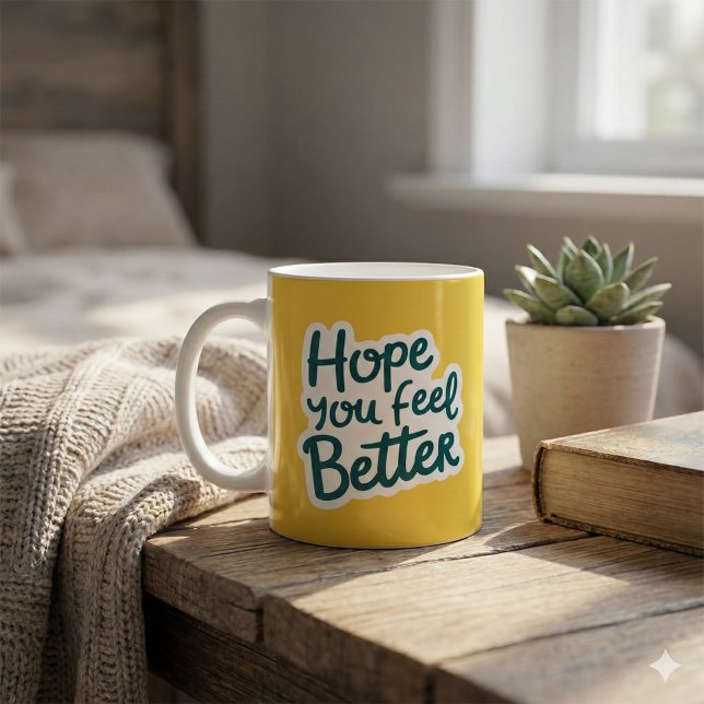 J'espère que vous vous sentez mieux Mug (Send some love with this, "Hope you feel better" mug! )