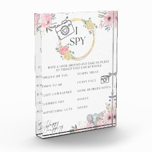 J'espionne Baby shower Jeu Bloc photo