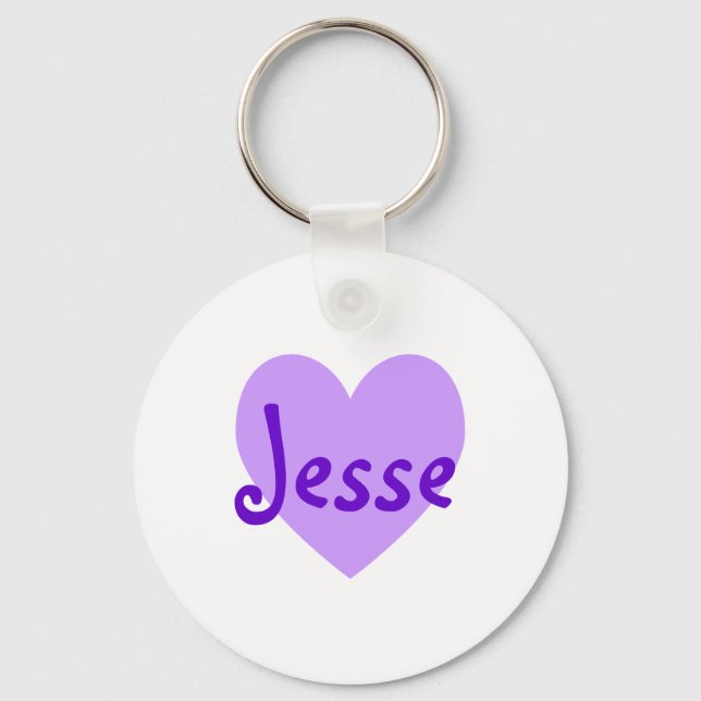 Jesse in Lila Schlüsselanhänger (Vorderseite)