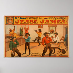 Jesse James Westernspectacular-Produktion Poster