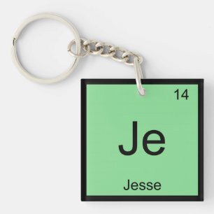 Jesse Name Chemie Element Periodensystem Schlüsselanhänger