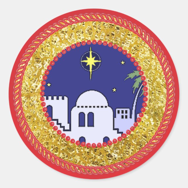 Jesse Tree Town of Bethlehem Sticker #2 (Vorderseite)