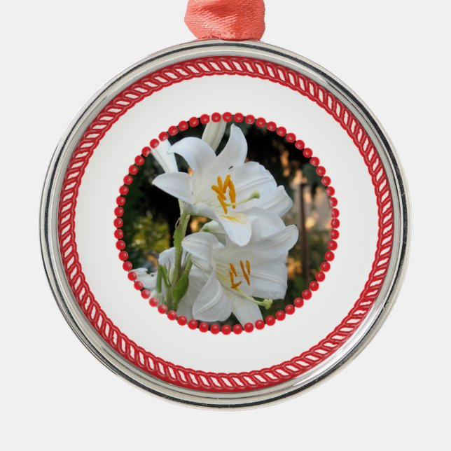 Jesse Tree White Lily Ornament #1 (Vorne)