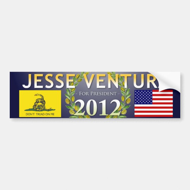 Jesse Ventura für Präsidenten 2012 - Marine, Olive Autoaufkleber (Vorne)