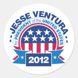 Jesse Ventura für Präsidenten 2012 Runder Aufkleber