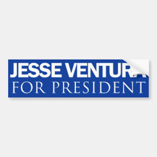 Jesse Ventura für Präsidenten - schlichtes Blau Autoaufkleber