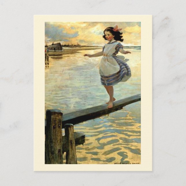 Jesse Willcox Smith "The Little Em’ly" Postkarte (Vorderseite)