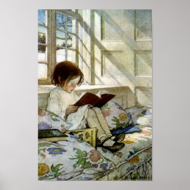 Jesse Willcox Smith's "Books in Winter" Poster (Vorne)
