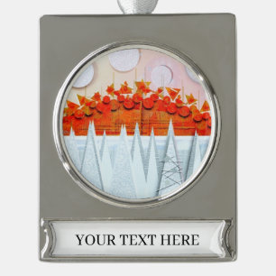 JESSICA ANNE FRANK "WINTER" Banner-Ornament SILBER