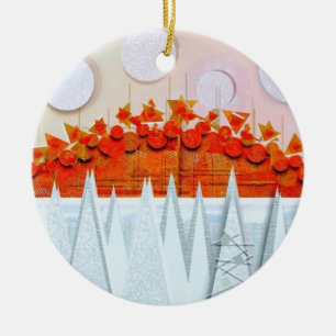 JESSICA ANNE FRANK "WINTER" Dankeskarte Keramik Ornament