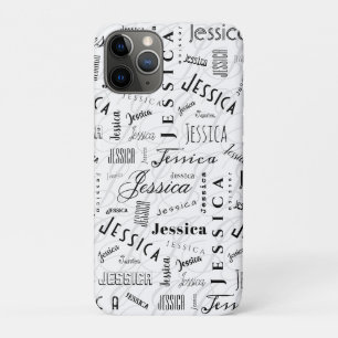 Jessica Benutzerdefinierter Name Schwarz Weiß Case-Mate iPhone Hülle