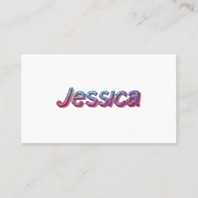 Jessica: Ein modernes Meisterwerk Visitenkarte (Vorderseite)