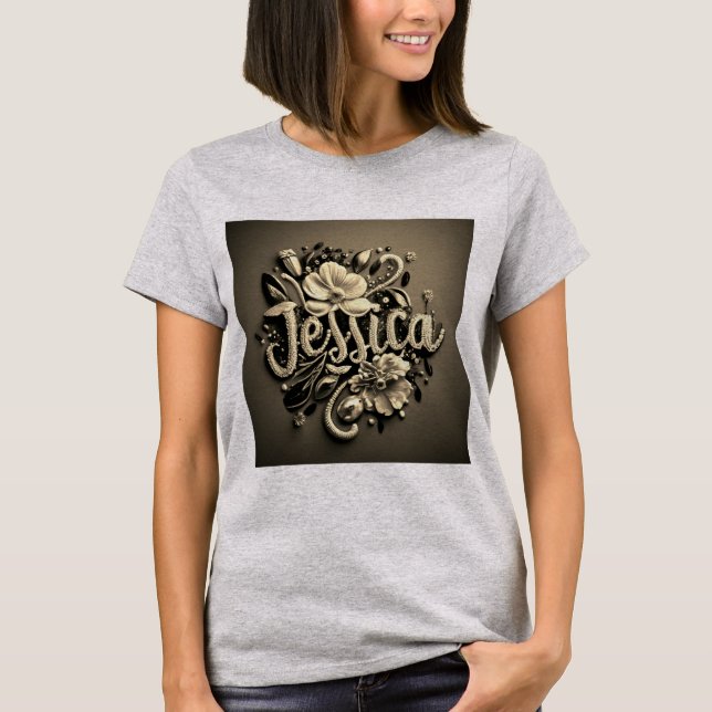 Jessica-Namenshemd T-Shirt (Vorderseite)