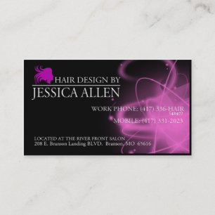 Jessicas Salon-Karten Visitenkarte