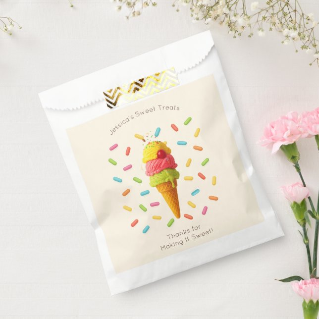 Jessica's Sweet Leckereien - Ice Cream Party Geschenktütchen (Versiegelt)