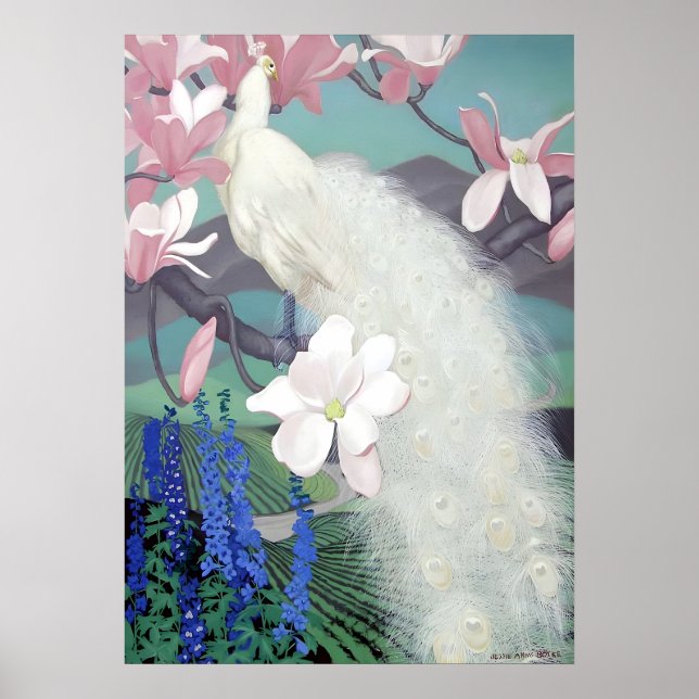 Jessie Arms Botke - Peacock Poster (Vorne)