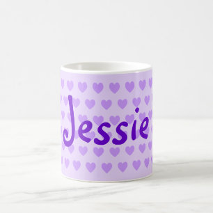 Jessie in Lila Kaffeetasse