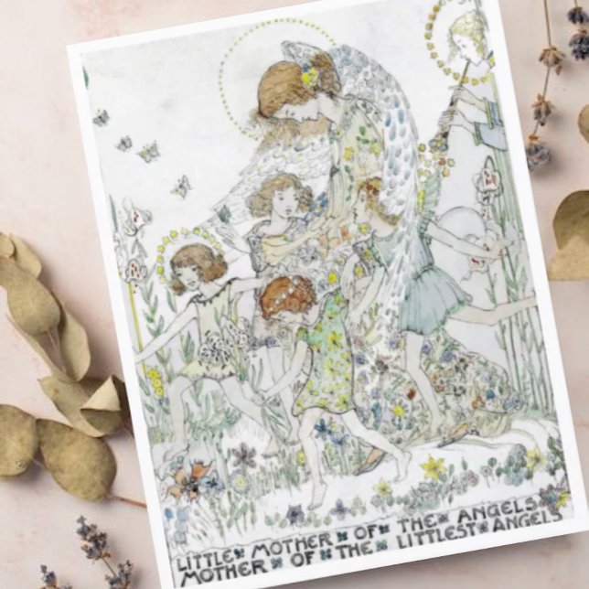 Jessie M. King Little Mother of the Angels Postkarte (Von Creator hochgeladen)