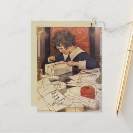 Jessie Wilcox Smith Child Wrapping präsentiert Pos Postkarte