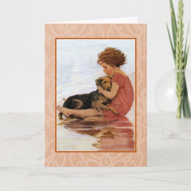 Jessie Wilcox Smith Kunstwerk. Karte (Vorderseite)