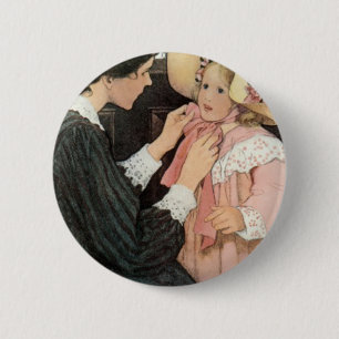 Jessie Willcox Smith Mother Child Mother Day Button