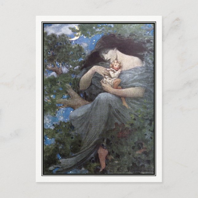 Jessie Willcox Smith - The Great Beech Tree Postkarte (Vorderseite)