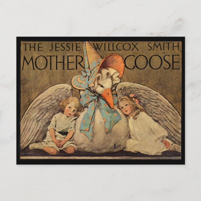 Jessie Willcox Smiths Muttergoose Postkarte (Vorderseite)