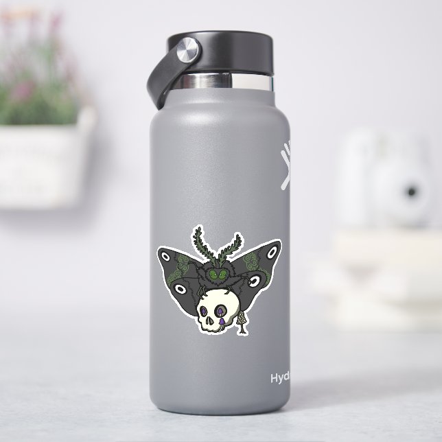 Jessie's Friends Moth and Skull Sticker (HydroFlask)