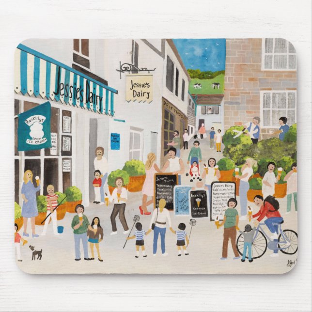 Jessies Molkerei im Mousehole Mousepad (Vorne)