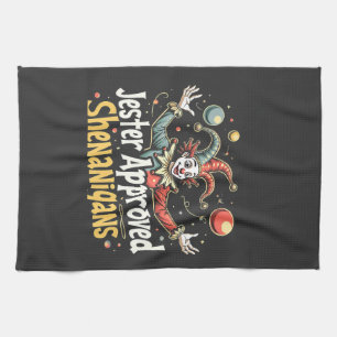 Jester Approved Shenanigans Circus Clown Geschirrtuch