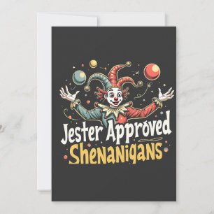 Jester Approved Shenanigans Circus Clown Save The Date