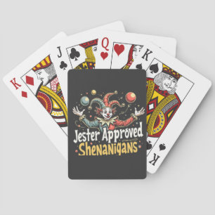 Jester Approved Shenanigans Circus Clown Spielkarten